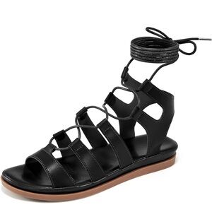 Black Gladiator Sandals Size 35 (5)